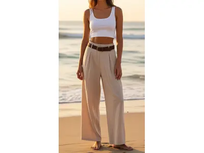 Garde-robe - Lange Broek - Beige