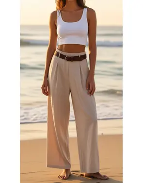 Garde-robe - Lange Broek - Beige