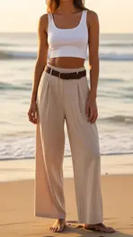 Garde-robe - Lange Broek - Beige