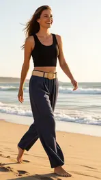 Garde-robe - Lange Broek - Blauw