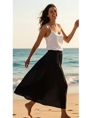 Garde-robe - Lange Rok - Zwart