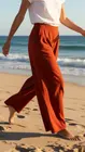 Garde-robe - Lange Broek - Donker oranje