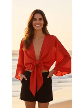 Garde-robe - Gilet - Rood
