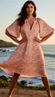 Garde-robe - Kort Kleedje - Fushia-oranje