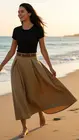 Garde-robe - Lange Rok - Camel