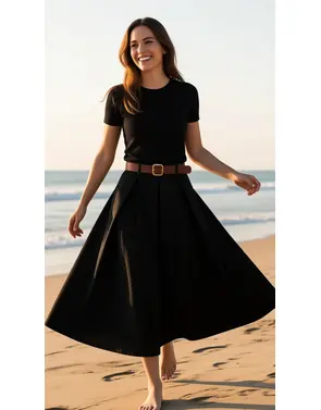 Garde-robe - Lange Rok - Zwart