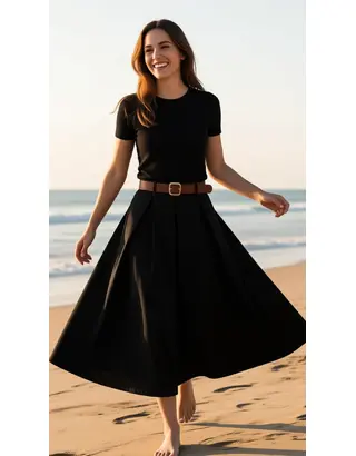 Garde-robe - Lange Rok - Zwart