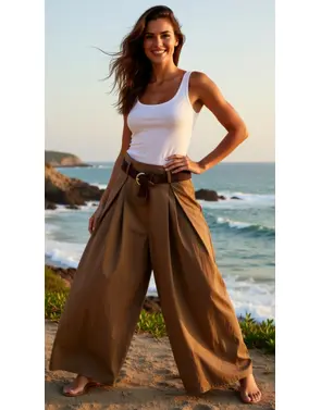 Garde-robe - Lange Broek - Camel