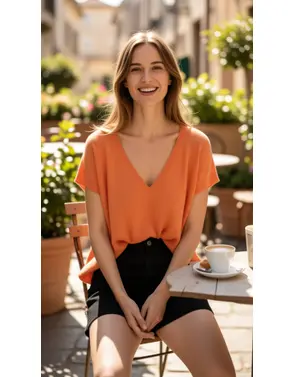 Garde-robe - Pull - Oranje