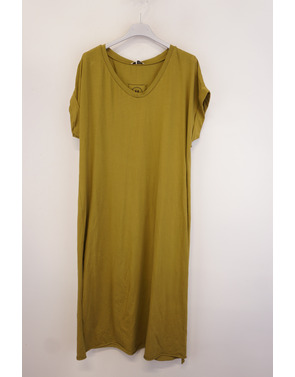 Garde-robe - Lang kleed - Olijf-groen