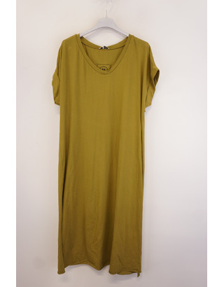 Garde-robe - Lang kleed - Olijf-groen