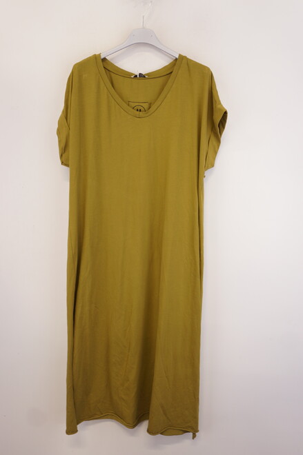 Garde-robe - Lang kleed - Olijf-groen
