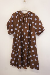 Garde-robe - Halflang Kleedje - Blauw-bruin