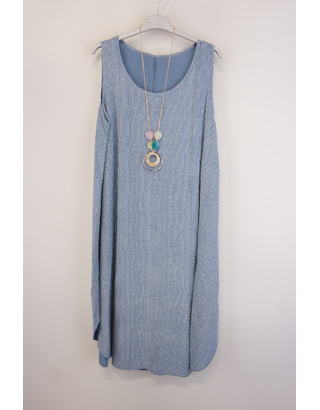 Garde-robe - Halflang Kleedje - Blauw