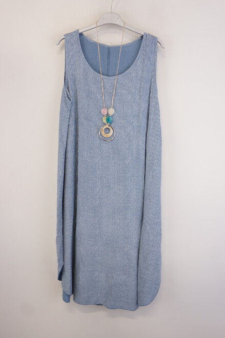 Garde-robe - Halflang Kleedje - Blauw