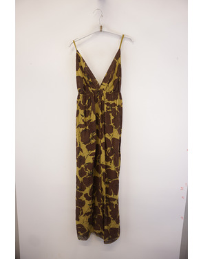 Garde-robe - Lang kleed - Olijf-groen