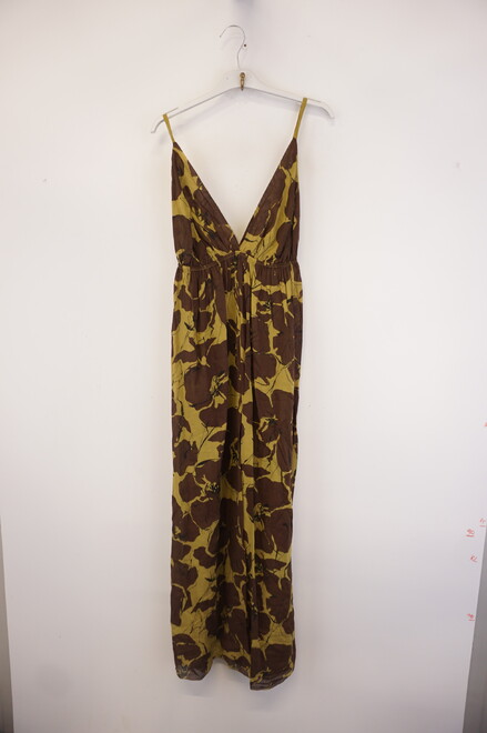 Garde-robe - Lang kleed - Olijf-groen