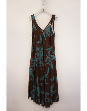 Garde-robe - Lang kleed - Blauw-bruin