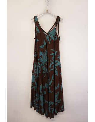 Garde-robe - Lang kleed - Blauw-bruin