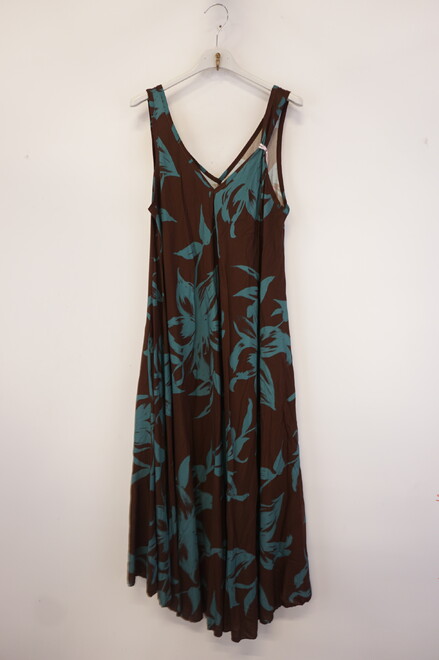 Garde-robe - Lang kleed - Blauw-bruin