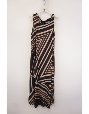 Garde-robe - Lang kleed - Zwart-bruin