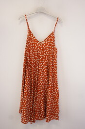 Garde-robe - Kort Kleedje - Donker oranje