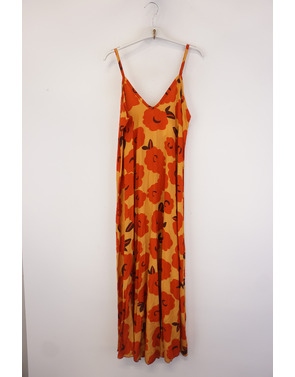 Garde-robe - Lang kleed - Donker oranje