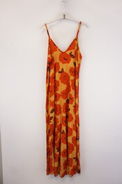 Garde-robe - Lang kleed - Donker oranje