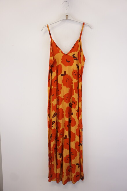 Garde-robe - Lang kleed - Donker oranje