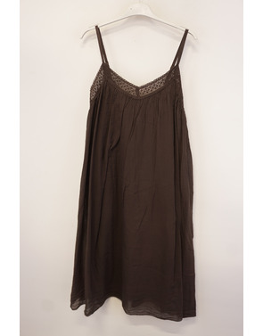 Garde-robe - Kort Kleedje - Donker bruin