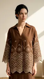 Garde-robe - Blouse - Bruin