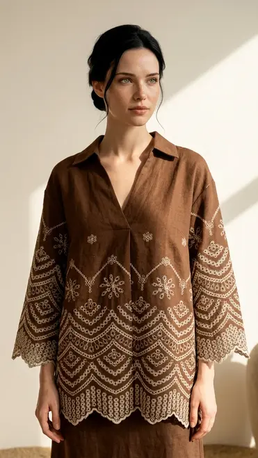 Garde-robe - Blouse - Bruin