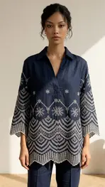 Garde-robe - Blouse - Marine
