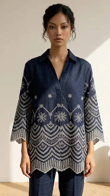 Garde-robe - Blouse - Marine