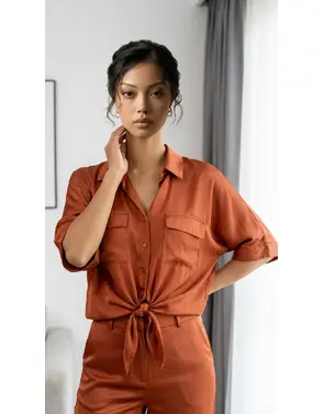Garde-robe - Blouse - Donker oranje