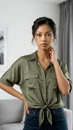 Garde-robe - Blouse - Kaki