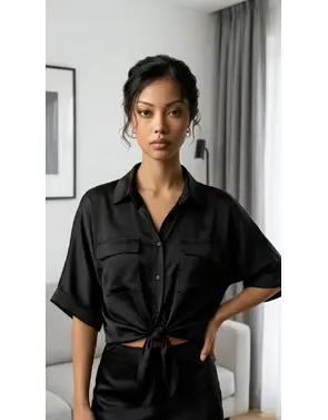 Garde-robe - Blouse - Zwart