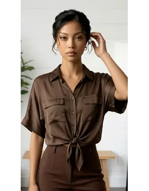 Garde-robe - Blouse - Bruin