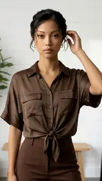 Garde-robe - Blouse - Bruin