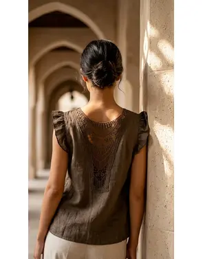 Garde-robe - Top - Bruin
