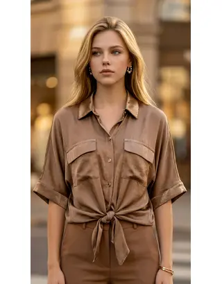 Garde-robe - Blouse - Taupe