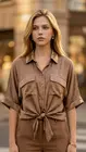 Garde-robe - Blouse - Taupe