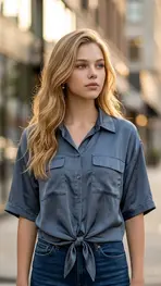 Garde-robe - Blouse - Blauw