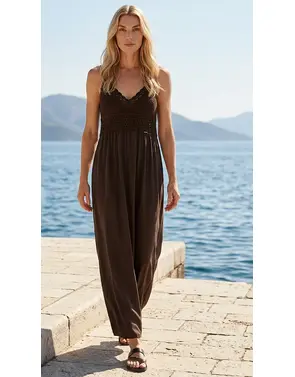 Garde-robe - Lang kleed - Bruin