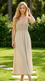 Garde-robe - Lang kleed - Beige