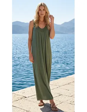Garde-robe - Lang kleed - Kaki