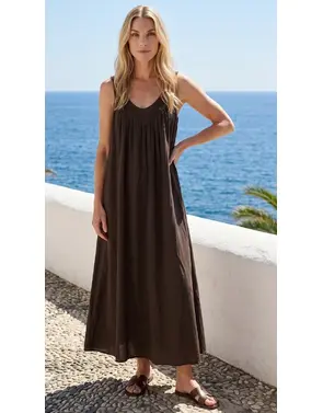 Garde-robe - Halflang Kleedje - Bruin
