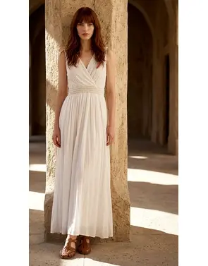 Garde-robe - Lang kleed - Wit