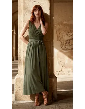 Garde-robe - Lang kleed - Kaki