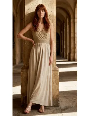 Garde-robe - Lang kleed - Beige
